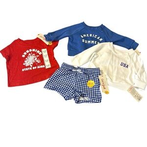 Baby Boy Bundle NWT 0 - 3 Months Summer Swim Spring 4th of a July Patriotic